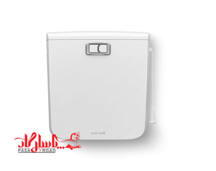 فلاش تانک ایمن آب مدل کاسپین سفید(نخ و دکمه)