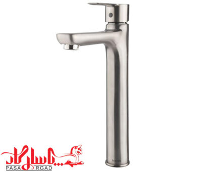 هودین شیر روشویی پایه بلند مدل پیکسل کروم