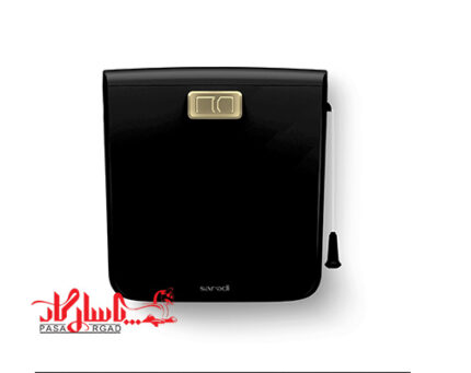 فلاش تانک ایمن اب مدل کاسپین مشکی دکمه طلایی (نخ و دکمه )