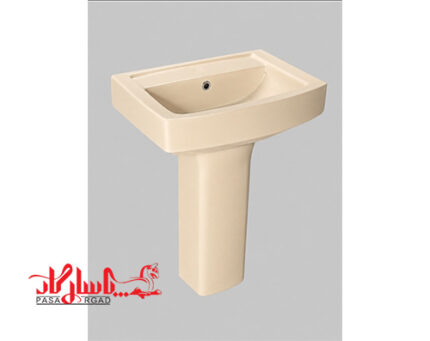 روشویی چینی کرد  دافنه 60 رنگ نخودی